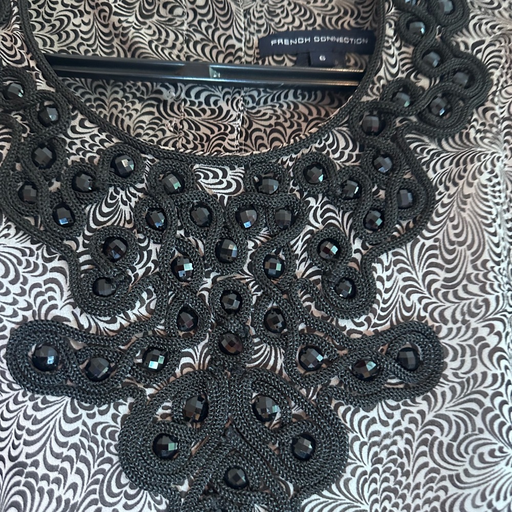 French Connection Women's Moon Moire Cocktail Mini Dress Size 6 - Picture 4 of 17